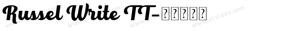 Russel Write TT字体转换